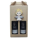 Dárek s Vánoční tématikou VZ jak.víno 0,25l + ZWT jak.víno 0,25l + kartonek Vinařství Šilinek